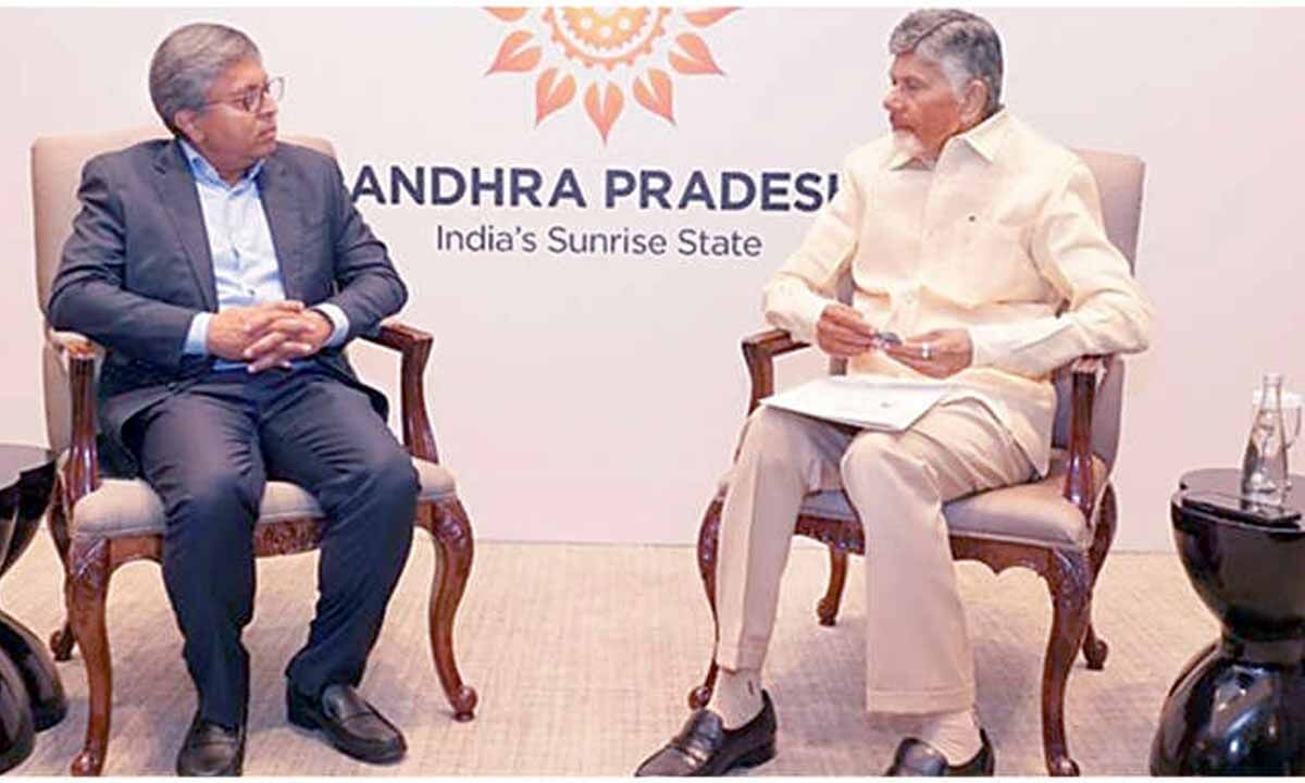 CM woos corporate giants for mega projects in AP