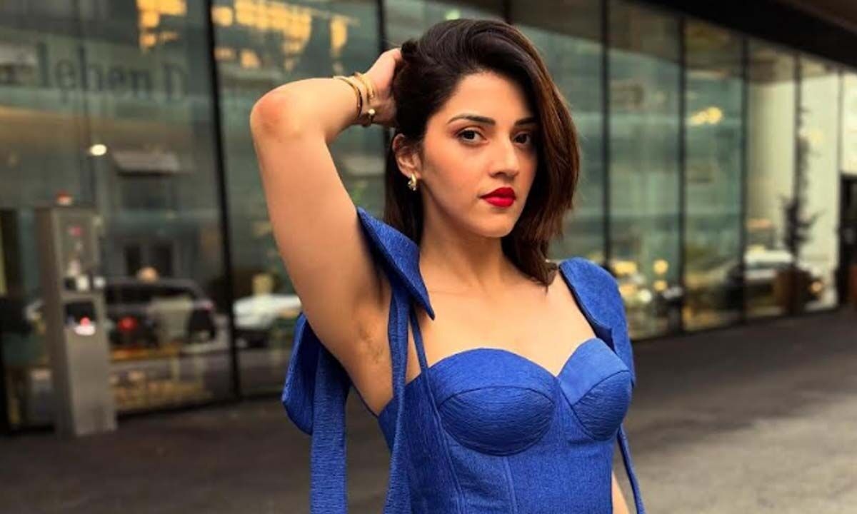 Mehreen turns heads in bold blue look