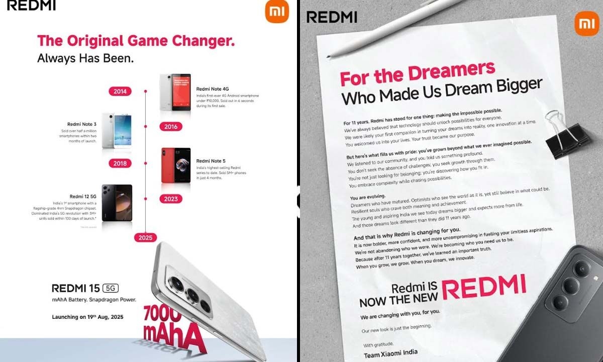 Xiaomi India Unveils New Identity and Logo for Redmi Series, Reinforces Commitment to a New Generation of Users