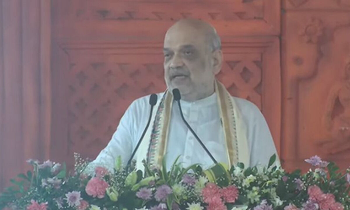 HM Shah lays foundation stone for redevelopment of Janaki temple in Bihar's Sitamarhi