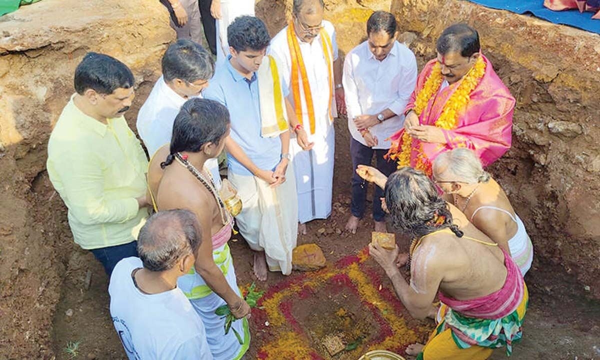 A tensile membrane structure to be facilitated at Simhachalam