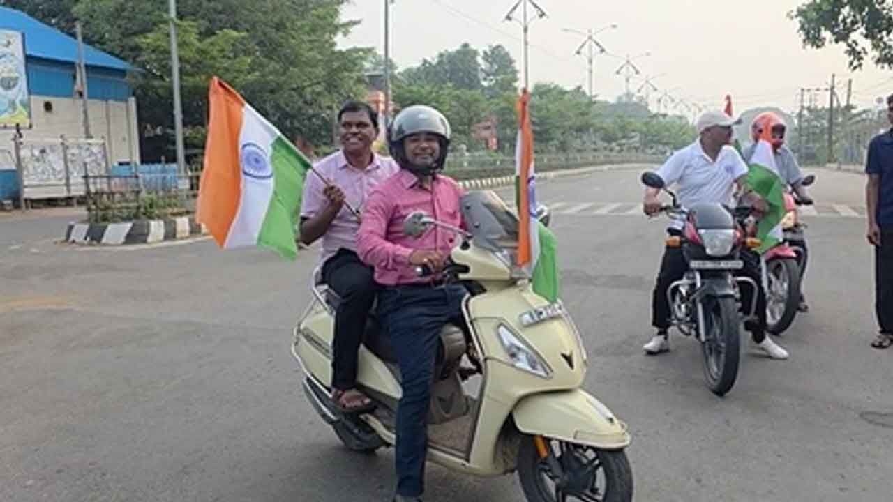 Tiranga bike rally in Odisha's Sambalpur ahead of I-Day to ignite national pride among citizens
