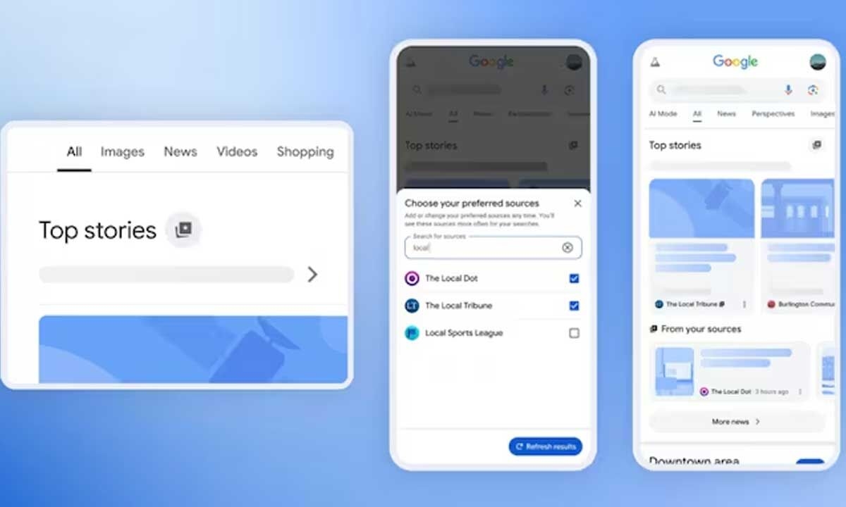Google Search in India Now Lets You Prioritise Favourite News Sources with ‘Preferred Sources' Feature