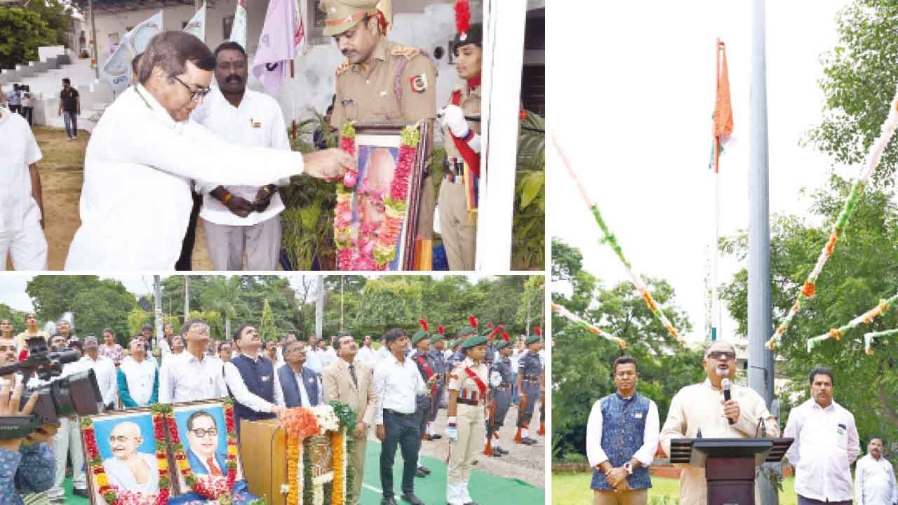 Telangana varsities celebrate I-Day with Viksit Bharat vision
