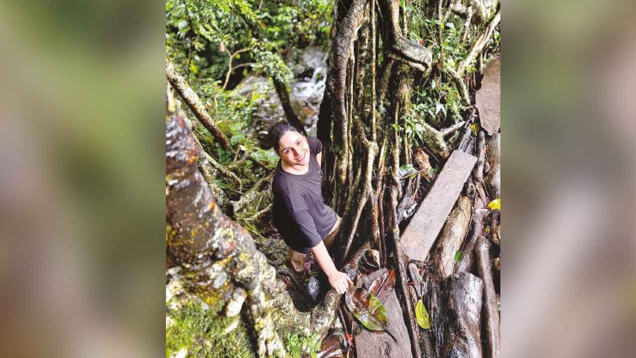 Samyuktha Menon immerses herself in nature