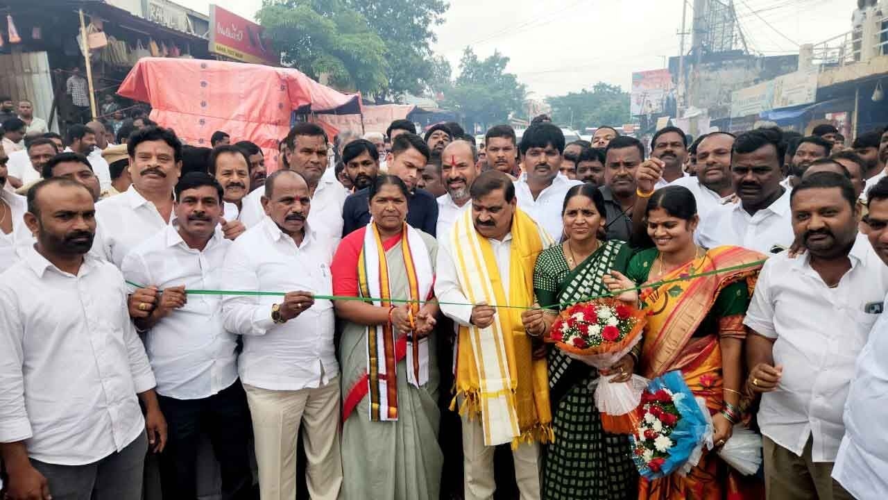 Minister Seethakka launches development works in Chevella