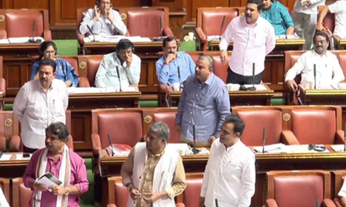Denied discussion over K'taka CM's 'internal reservation' remark, BJP legislators stage walkout