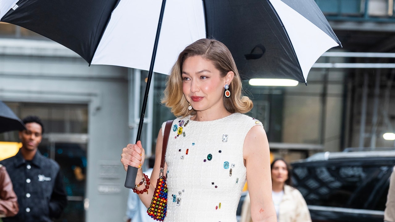Gigi Hadid Approves the Butter Yellow Trend From Top To Flip-Flopped Toes