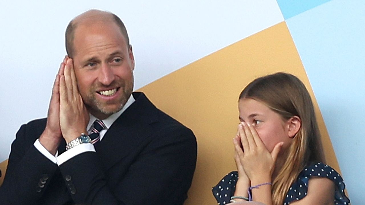 Prince William and Princess Charlotte Share a Sweet Moment Cheering on England's Lionesses to Euros Victory
