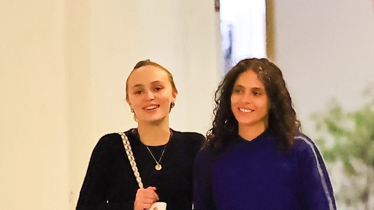 Lily-Rose Depp and 070 Shake Coordinate for Date Night