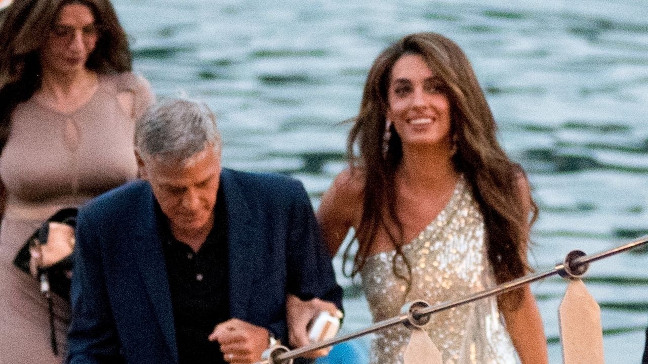 Amal Clooney Brings the Disco to Lake Como