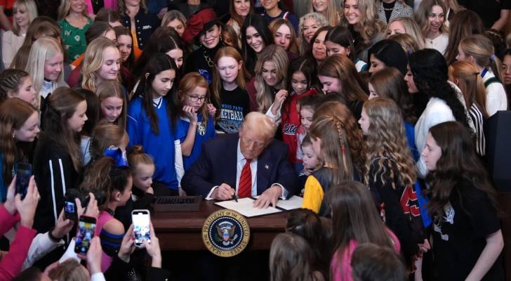 Trump signs executive order to bar transgender athletes from women's sports