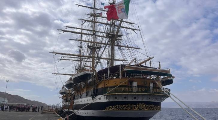 Historic Italian ship docks in Aqaba