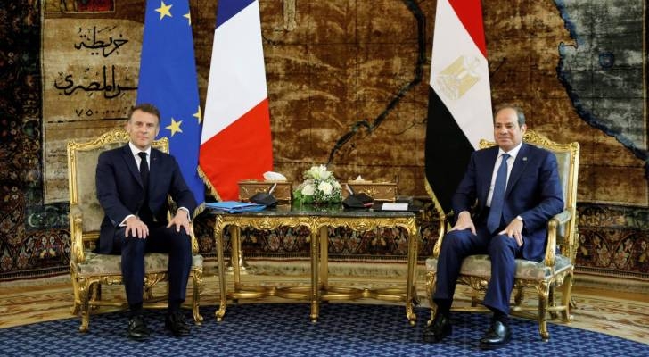 Joint press conference held by Sisi, Macron in Cairo