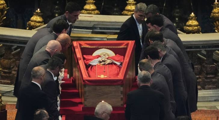 Vatican lays Pope Francis to rest