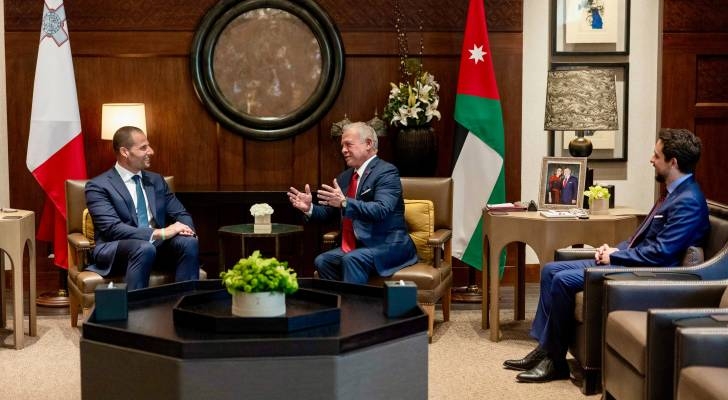 King, Malta PM discuss bilateral ties, regional developments