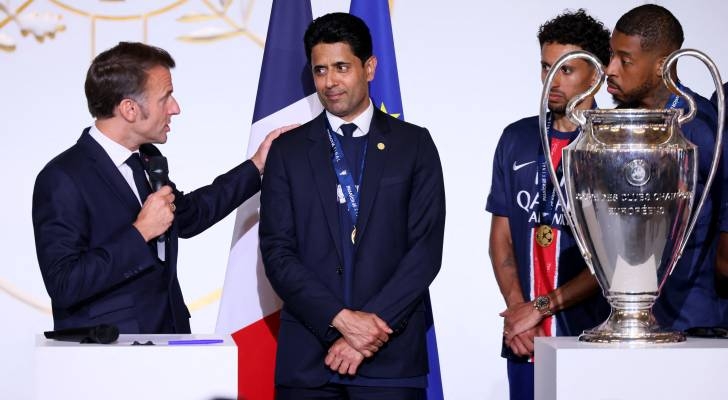 Macron condemns 'unacceptable' violence during football celebrations