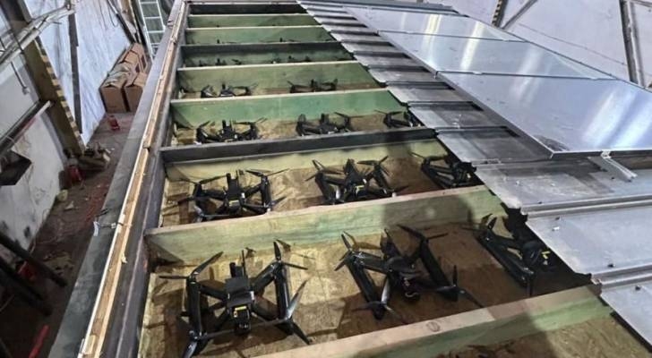 How did Ukraine manage to sneak 117 drones into Russian territory?