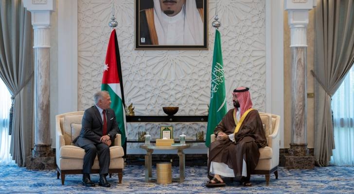 King meets with Saudi Crown Prince in Neom