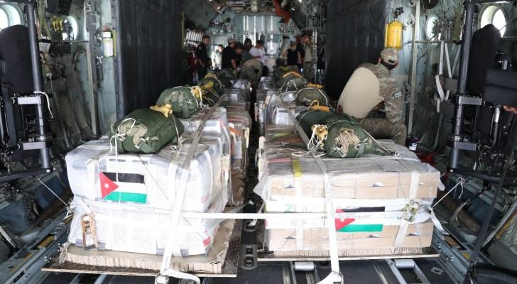 Six nations join Jordan in Gaza aid airdrop mission