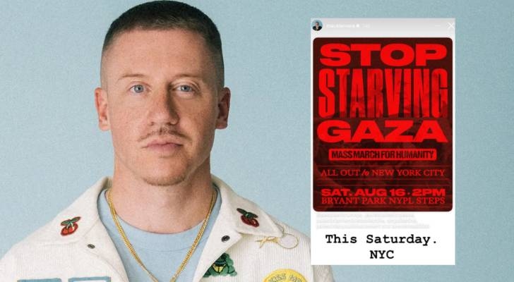 Macklemore backs Palestine solidarity protest in New York City