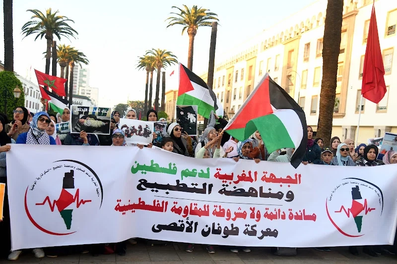 النهج الديمقراطي يحشد لمسيرة الأحد تضامنا مع غزة واليمن