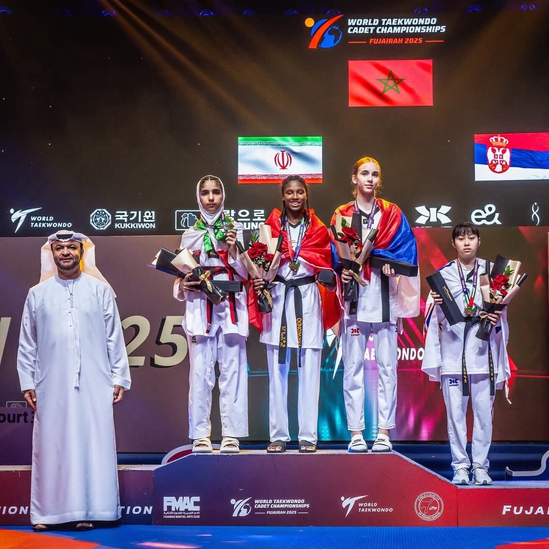 سمر المليح تهدي المغرب أول ذهبية في بطولة العالم للتايكواندو للفتيان 2025