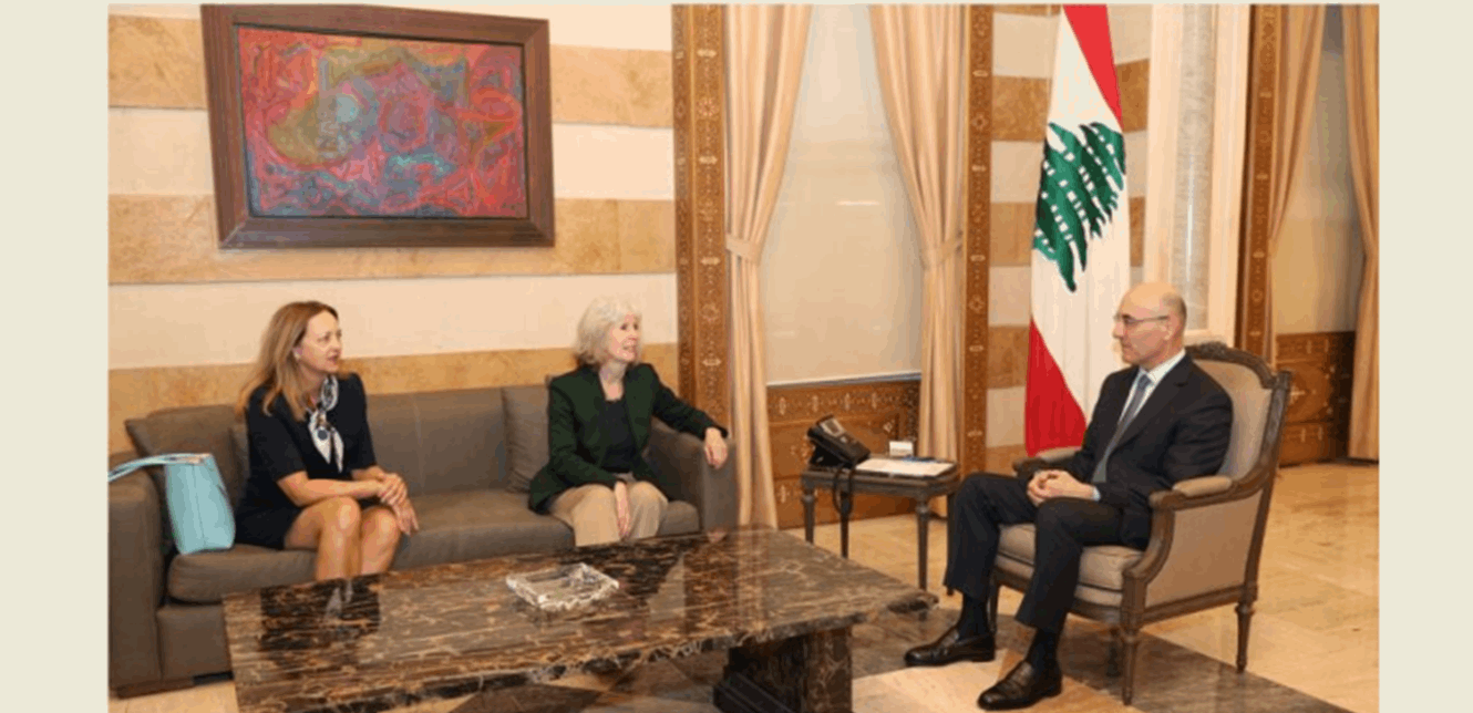 الحجار بحث مع وفد أميركي سبل دعم قوى الأمن الداخلي
