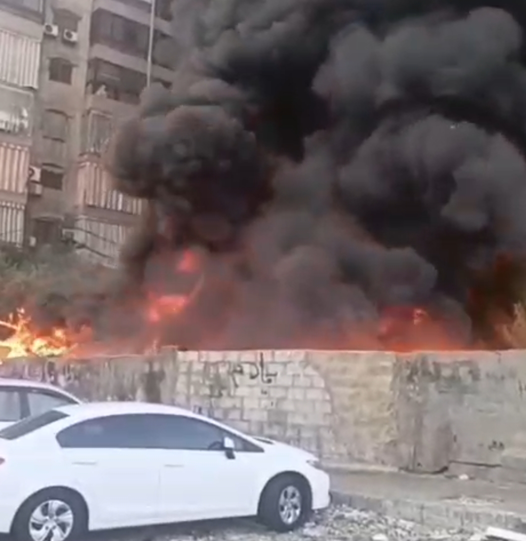 بالفيديو: حريق كبير بأرض جلول في بيروت والأهالي يناشدون