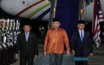 PM Anwar Arrives In Jakarta For Annual Consultation With Prabowo