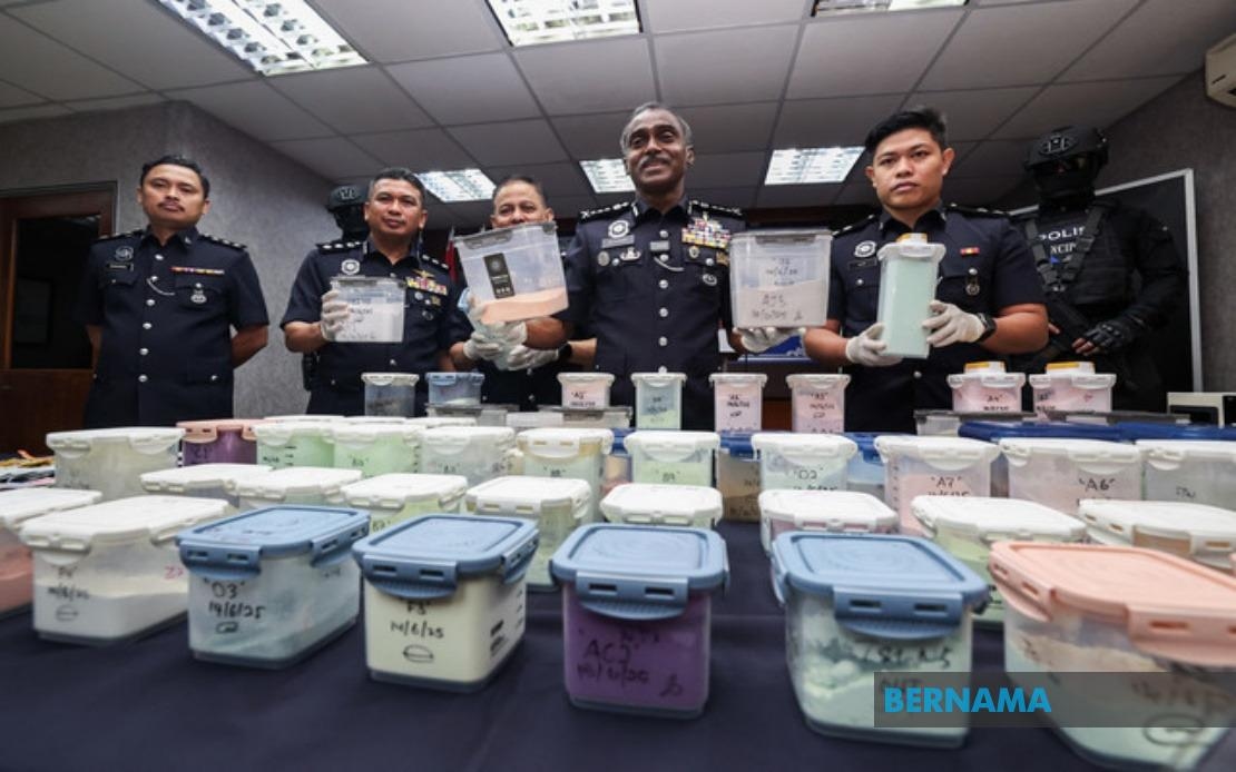 Johor Police Smash Drug Trafficking Syndicate, Seize Drugs Worth Over RM7.1 Mln