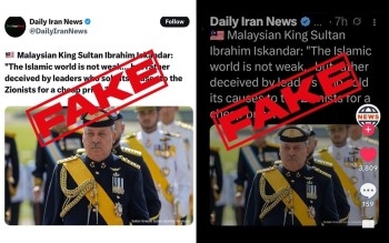 Viral Post Quoting Sultan Ibrahim Is Fake, Says RPO