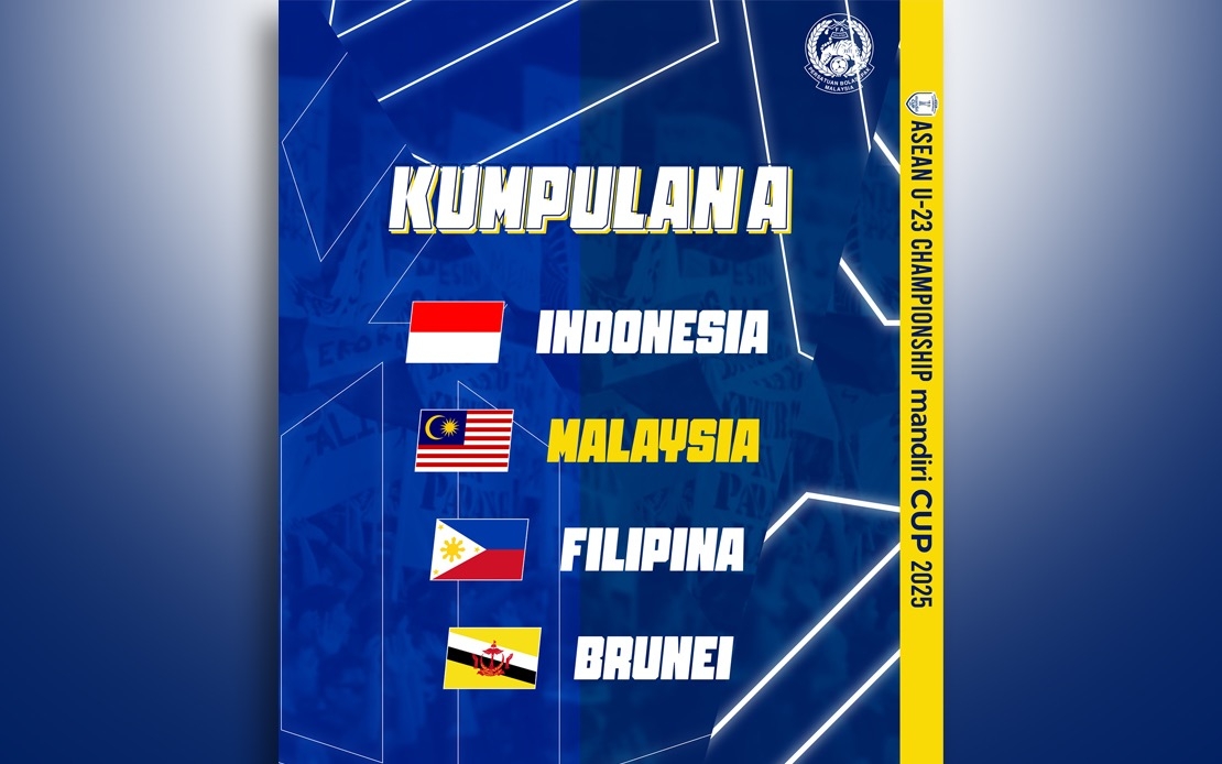 Harimau Malaya U-23 Drawn With Indonesia, Philippines And Brunei For 2025 ASEAN Cup