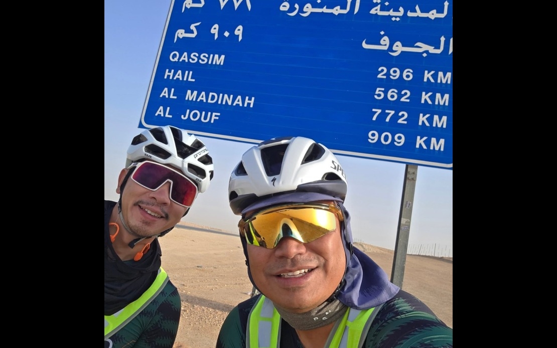 Amar Baharin, Qobin Near End Of Epic Cycling Journey To Madinah