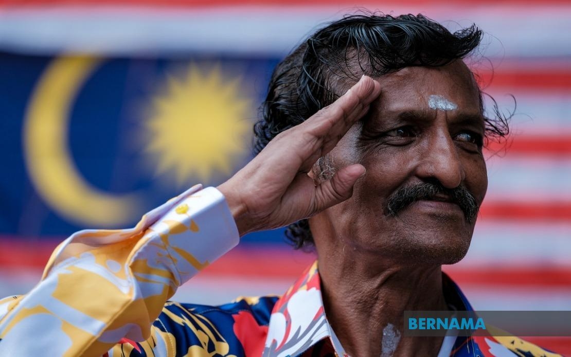 A Sea Of Jalur Gemilang: Johor Man's Show Of Patriotism