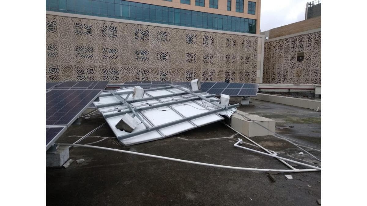 A routine thunderstorm & numerous rooftop solar systems collapsed: Teaching a lesson on solar quality standards