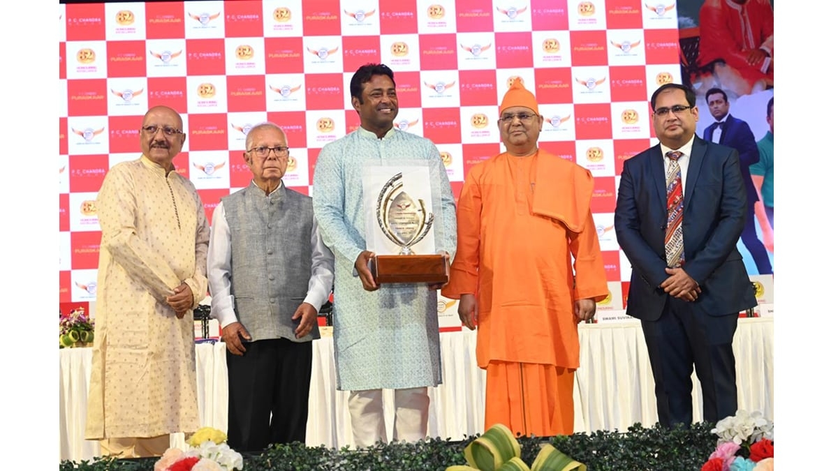 Leander Paes Conferred with the Prestigious P C Chandra Puraskaar 2025