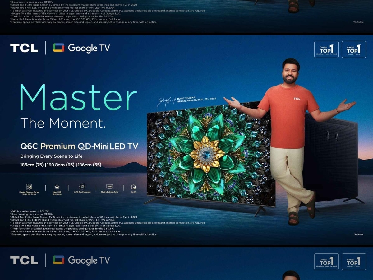 TCL Redefines Entertainment: Master the Moment with Q6C Premium QD Mini LED Google TV Now in India!