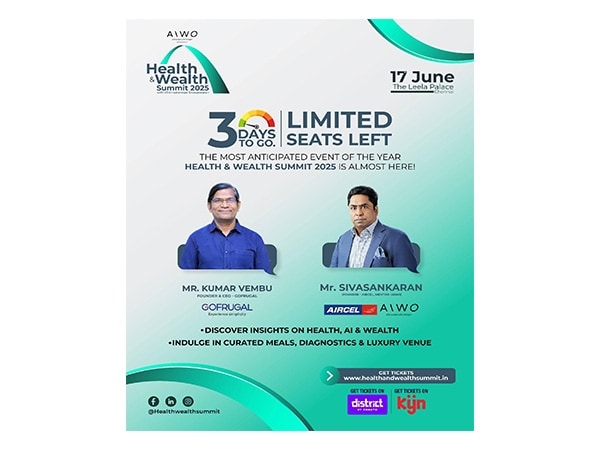 Join AIWO's Health & Wealth Summit 2025 - India's definitive event on Longevity, Vitality & Wealth  The Leela Palace, Chennai