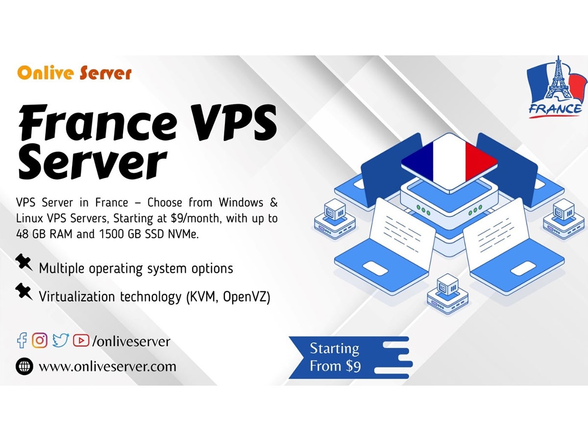 Onlive Server Provides France VPS Hosting Services with Super Performance to Businesses in Gravelines