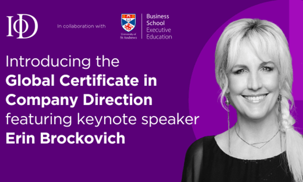 IoD Launches Global Leadership Programme Featuring Erin Brockovich