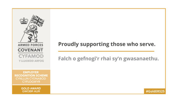 Newport City Council Retains Gold Award for Armed Forces Support