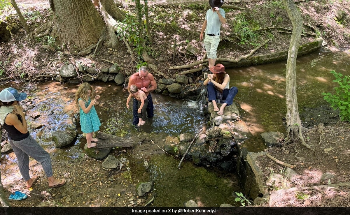 RFK Jr Slammed For Swimming In Sewage-Filled Rock Creek With Grandchildren