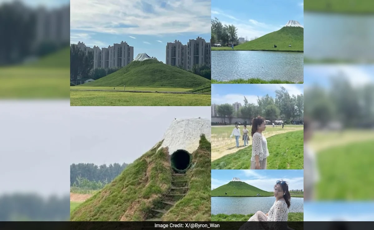 Fake Mount Fuji In China With White-Paint Hilltop Scams Tourists