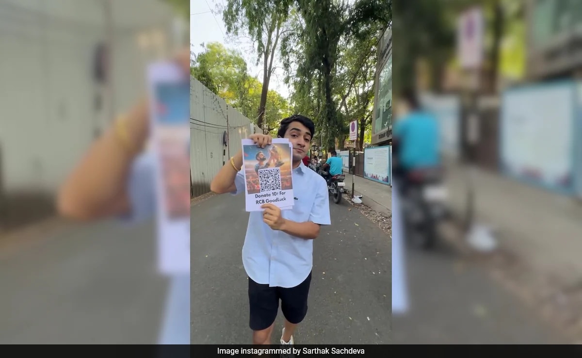 "Donate Rs 10 for RCB": Influencer's QR Code Prank Sparks Real Donations