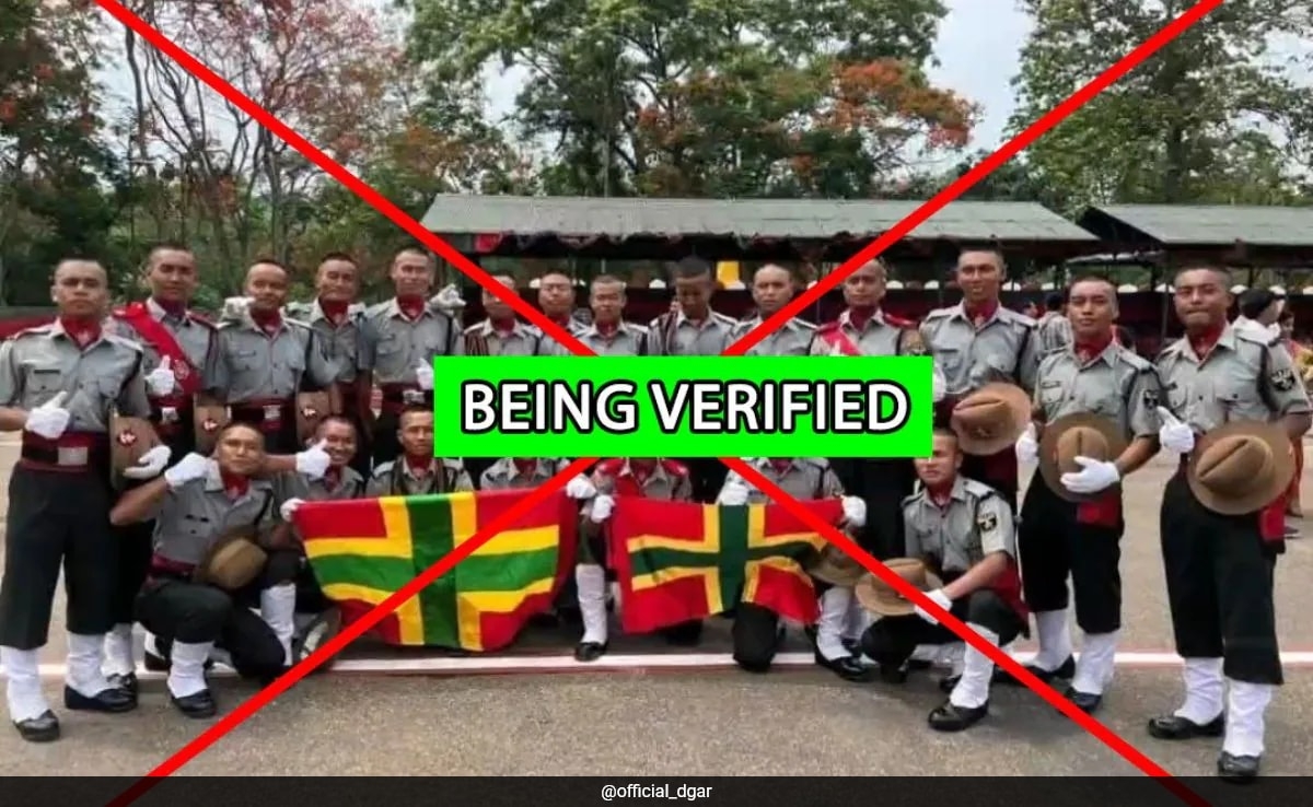 "Authenticity Of Photo Being Verified": Assam Rifles On "Militant Flag" Pic Row