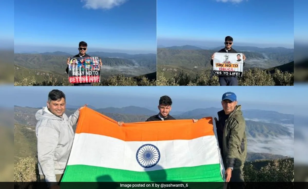 Telangana Young Mountaineer Scales Manipur's Highest Peak, Spreading Message Against Drug Abuse