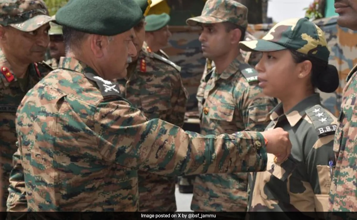 BSF Officer Felicitated For "Exceptional Courage" During Operation Sindoor