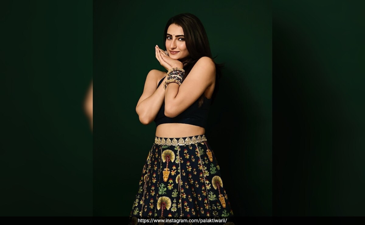 Palak Tiwari Radiates Ethnic Allure In Nature-Themed House Of Masaba Lehenga