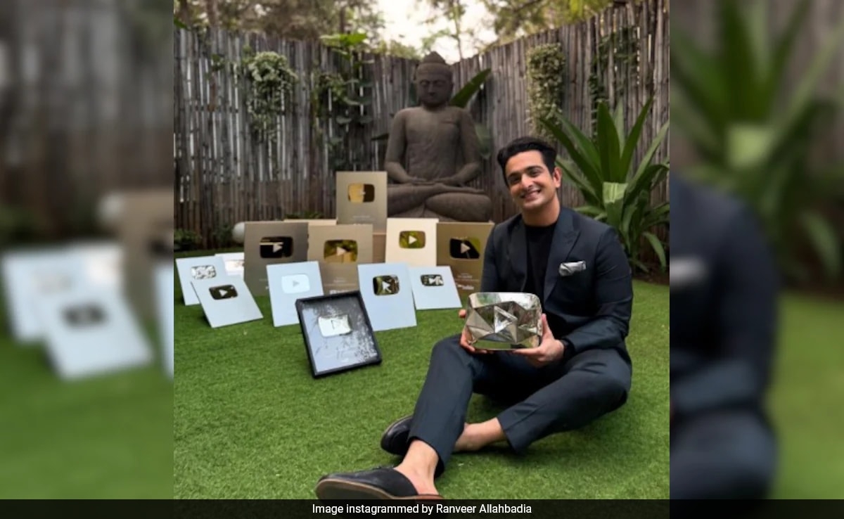 Ranveer Allahbadia Reveals Diamond Play Button After Hitting 10 Million YouTube Subscribers: "Dream Big"
